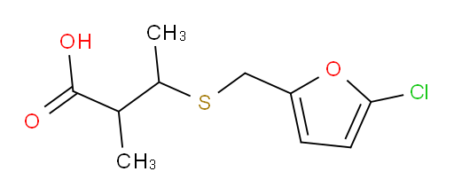 3-{[(5-chlorofuran-2-yl)methyl]sulfanyl}-2-methylbutanoic acid