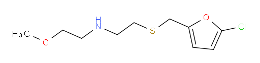 (2-{[(5-chlorofuran-2-yl)methyl]sulfanyl}ethyl)(2-methoxyethyl)amine