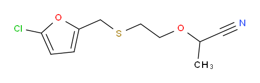 2-(2-{[(5-chlorofuran-2-yl)methyl]sulfanyl}ethoxy)propanenitrile