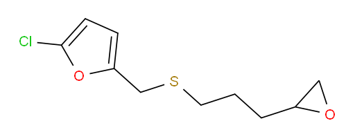 2-chloro-5-({[3-(oxiran-2-yl)propyl]sulfanyl}methyl)furan