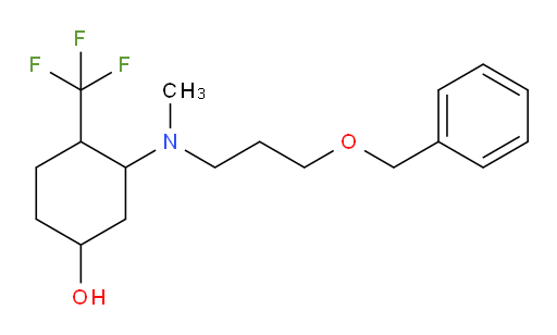 3-{[3-(benzyloxy)propyl](methyl)amino}-4-(trifluoromethyl)cyclohexan-1-ol