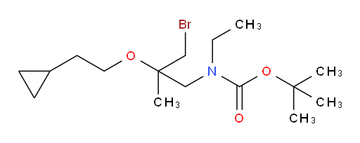 tert-butyl N-[3-bromo-2-(2-cyclopropylethoxy)-2-methylpropyl]-N-ethylcarbamate