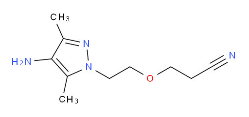 3-[2-(4-amino-3,5-dimethyl-1H-pyrazol-1-yl)ethoxy]propanenitrile