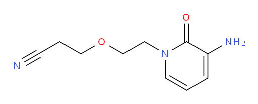 3-[2-(3-amino-2-oxo-1,2-dihydropyridin-1-yl)ethoxy]propanenitrile