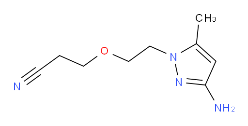 3-[2-(3-amino-5-methyl-1H-pyrazol-1-yl)ethoxy]propanenitrile