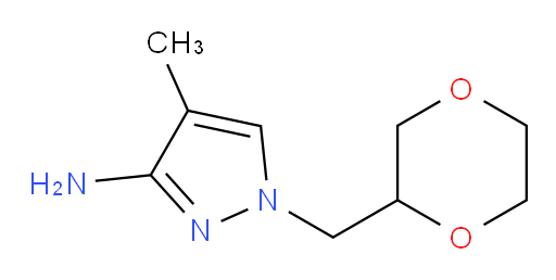 1-[(1,4-dioxan-2-yl)methyl]-4-methyl-1H-pyrazol-3-amine