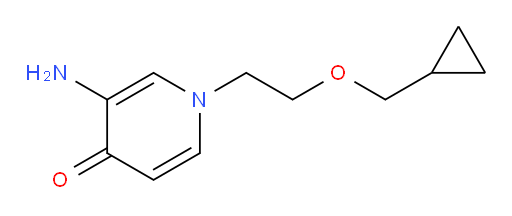 3-amino-1-[2-(cyclopropylmethoxy)ethyl]-1,4-dihydropyridin-4-one