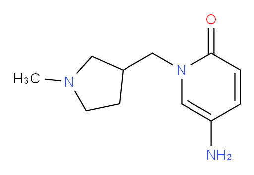 5-amino-1-[(1-methylpyrrolidin-3-yl)methyl]-1,2-dihydropyridin-2-one