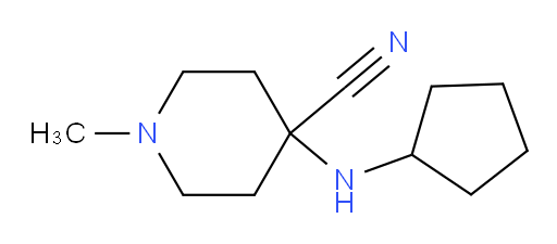 4-(cyclopentylamino)-1-methylpiperidine-4-carbonitrile
