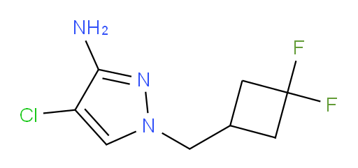 4-chloro-1-[(3,3-difluorocyclobutyl)methyl]-1H-pyrazol-3-amine