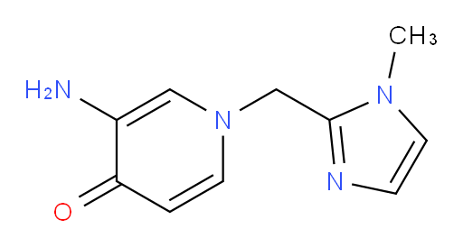 3-amino-1-[(1-methyl-1H-imidazol-2-yl)methyl]-1,4-dihydropyridin-4-one
