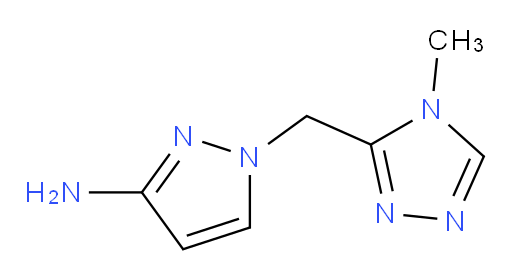 1-[(4-methyl-4H-1,2,4-triazol-3-yl)methyl]-1H-pyrazol-3-amine