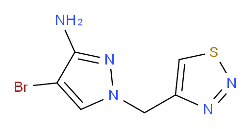 4-bromo-1-[(1,2,3-thiadiazol-4-yl)methyl]-1H-pyrazol-3-amine