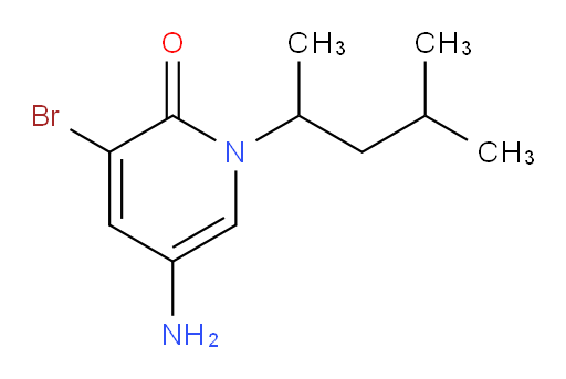 5-amino-3-bromo-1-(4-methylpentan-2-yl)-1,2-dihydropyridin-2-one