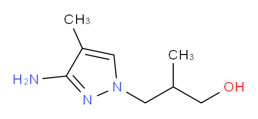 3-(3-amino-4-methyl-1H-pyrazol-1-yl)-2-methylpropan-1-ol