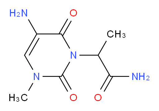 2-(5-amino-3-methyl-2,6-dioxo-1,2,3,6-tetrahydropyrimidin-1-yl)propanamide