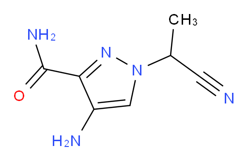 4-amino-1-(1-cyanoethyl)-1H-pyrazole-3-carboxamide
