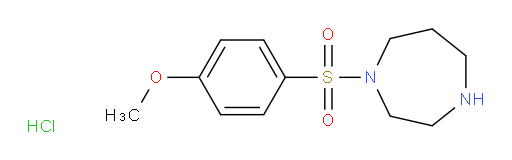 1-(4-methoxybenzenesulfonyl)-1,4-diazepane hydrochloride