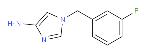 1-[(3-fluorophenyl)methyl]-1H-imidazol-4-amine