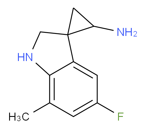 5'-fluoro-7'-methyl-1',2'-dihydrospiro[cyclopropane-1,3'-indole]-2-amine