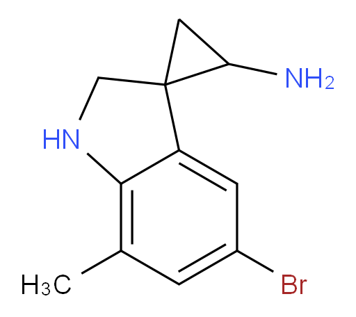 5'-bromo-7'-methyl-1',2'-dihydrospiro[cyclopropane-1,3'-indole]-2-amine