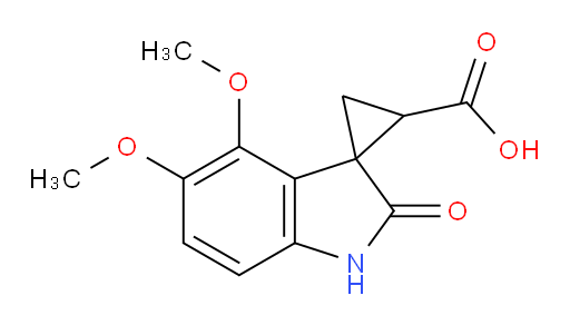 4',5'-dimethoxy-2'-oxo-1',2'-dihydrospiro[cyclopropane-1,3'-indole]-2-carboxylic acid