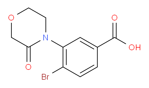 4-bromo-3-(3-oxomorpholin-4-yl)benzoic acid