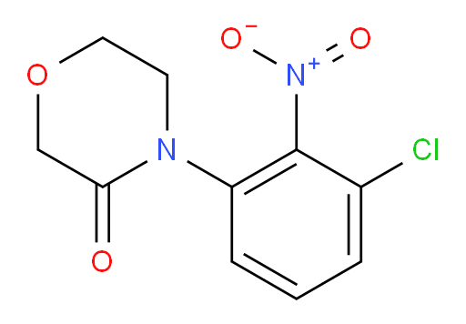 4-(3-chloro-2-nitrophenyl)morpholin-3-one