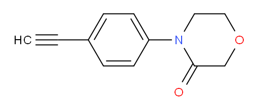 4-(4-ethynylphenyl)morpholin-3-one