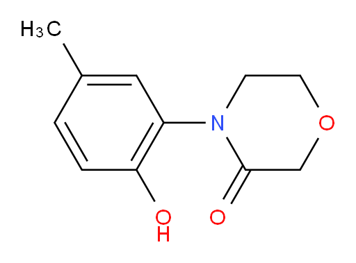 4-(2-hydroxy-5-methylphenyl)morpholin-3-one