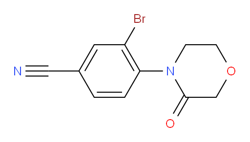 3-bromo-4-(3-oxomorpholin-4-yl)benzonitrile