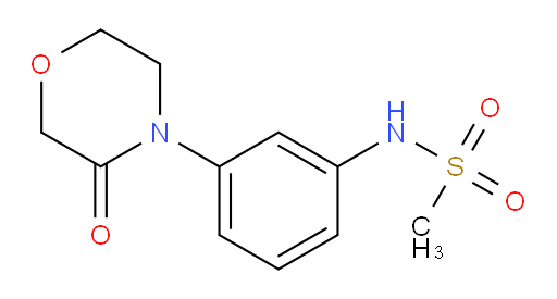 N-[3-(3-oxomorpholin-4-yl)phenyl]methanesulfonamide