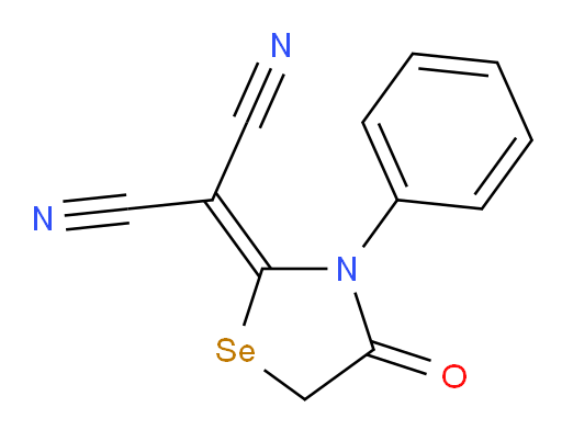 2-(4-oxo-3-phenyl-1,3-selenazolidin-2-ylidene)malononitrile