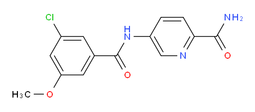 5-(3-chloro-5-methoxybenzamido)picolinamide