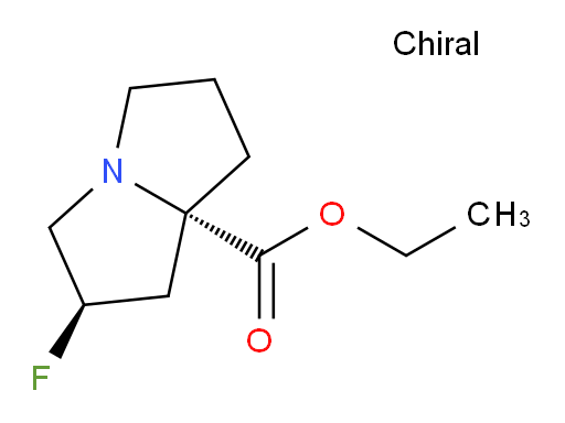 (2R,7aS)-rel-ethyl 2-fluorohexahydro-1H-pyrrolizine-7a-carboxylate