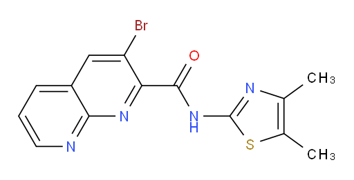 3-bromo-N-(4,5-dimethylthiazol-2-yl)-1,8-naphthyridine-2-carboxamide