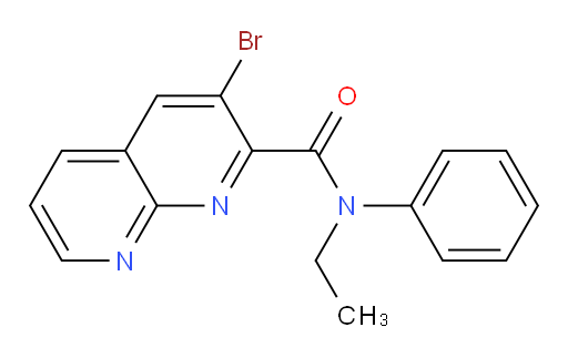 3-bromo-N-ethyl-N-phenyl-1,8-naphthyridine-2-carboxamide