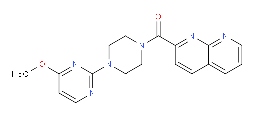 (4-(4-methoxypyrimidin-2-yl)piperazin-1-yl)(1,8-naphthyridin-2-yl)methanone