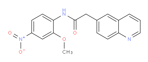 N-(2-methoxy-4-nitrophenyl)-2-(quinolin-6-yl)acetamide
