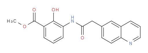 methyl 2-hydroxy-3-(2-(quinolin-6-yl)acetamido)benzoate