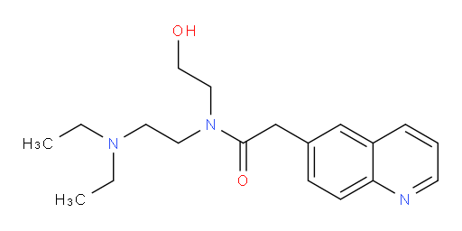N-(2-(diethylamino)ethyl)-N-(2-hydroxyethyl)-2-(quinolin-6-yl)acetamide