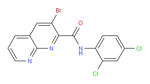 3-bromo-N-(2,4-dichlorophenyl)-1,8-naphthyridine-2-carboxamide