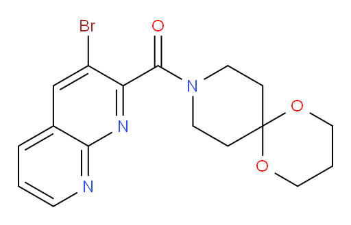 (3-bromo-1,8-naphthyridin-2-yl)(1,5-dioxa-9-azaspiro[5.5]undecan-9-yl)methanone