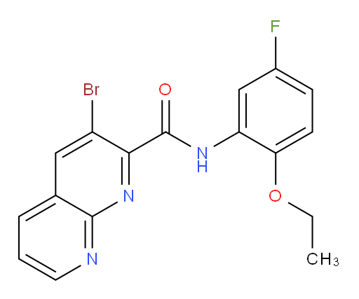 3-bromo-N-(2-ethoxy-5-fluorophenyl)-1,8-naphthyridine-2-carboxamide