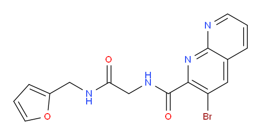 3-bromo-N-(2-((furan-2-ylmethyl)amino)-2-oxoethyl)-1,8-naphthyridine-2-carboxamide