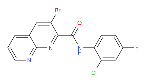 3-bromo-N-(2-chloro-4-fluorophenyl)-1,8-naphthyridine-2-carboxamide