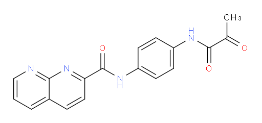 N-(4-(2-oxopropanamido)phenyl)-1,8-naphthyridine-2-carboxamide