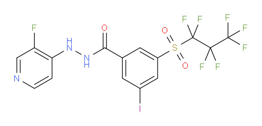 N'-(3-fluoropyridin-4-yl)-3-iodo-5-((perfluoropropyl)sulfonyl)benzohydrazide