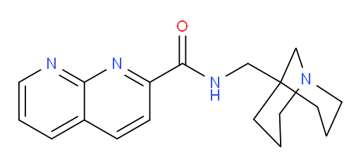 N-(1-azabicyclo[3.3.1]nonan-5-ylmethyl)-1,8-naphthyridine-2-carboxamide