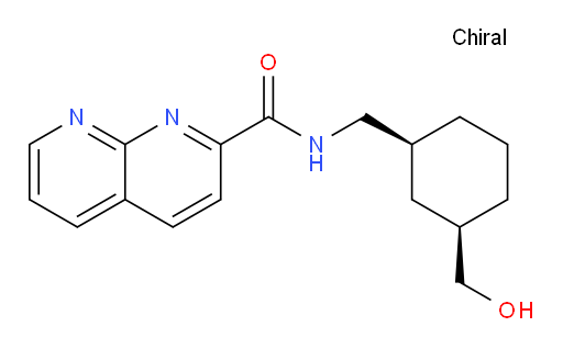 N-(((1S,3R)-3-(hydroxymethyl)cyclohexyl)methyl)-1,8-naphthyridine-2-carboxamide